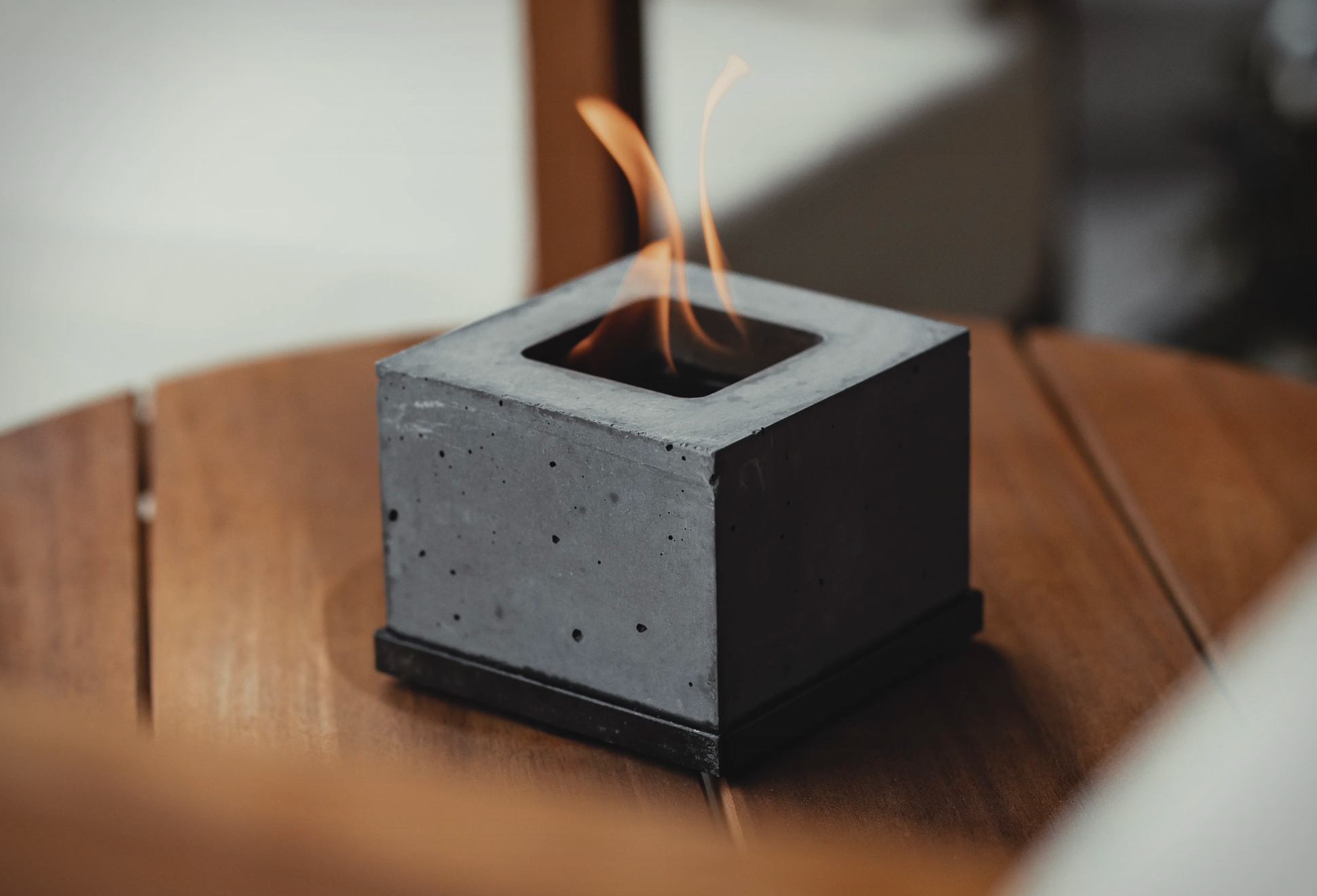 Flikr Personal Concrete Fireplace | Image