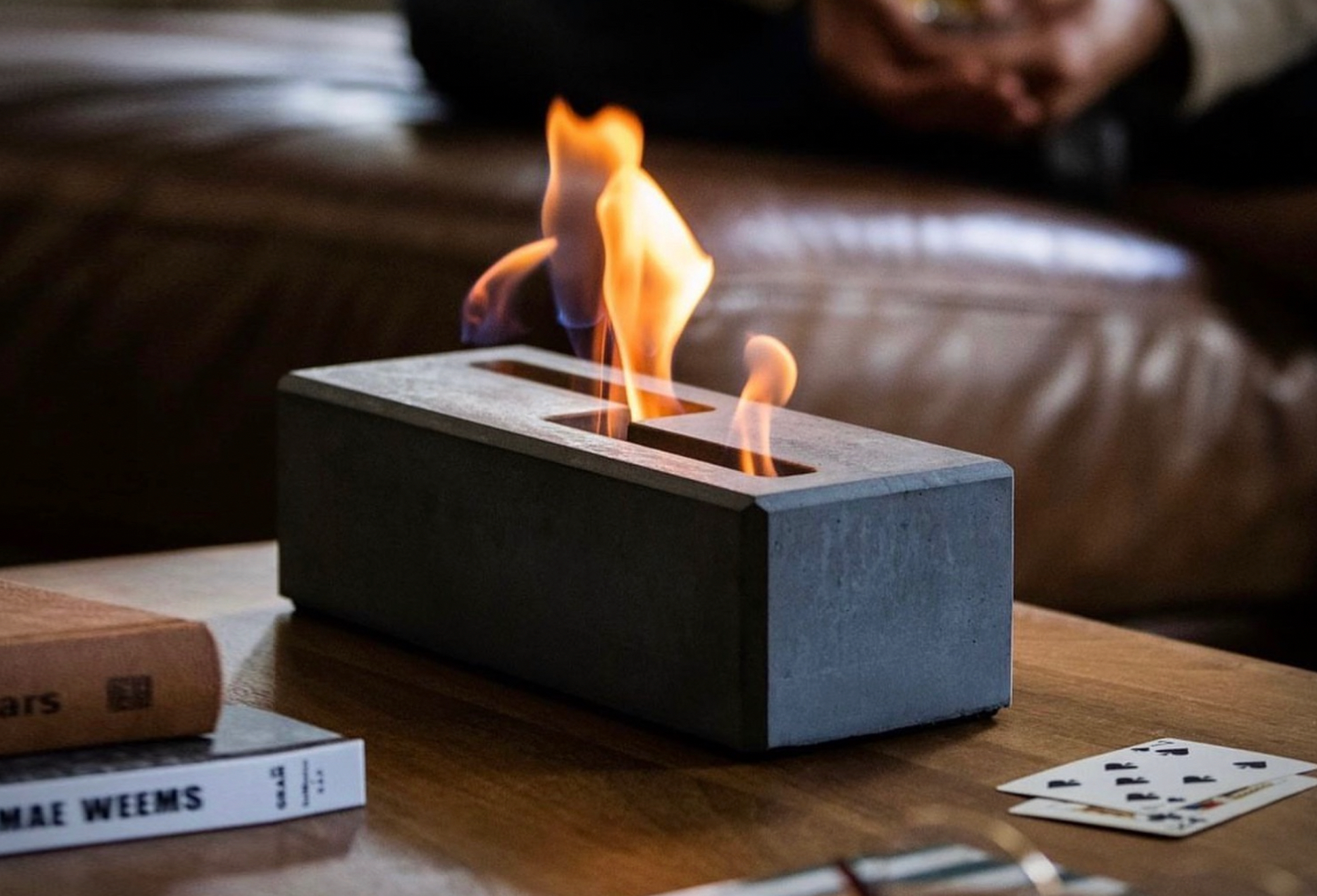 Flikr XL Personal Concrete Fireplace | Image