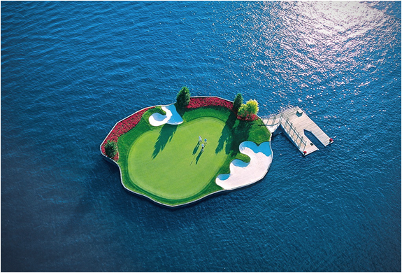 Floating Green | Coeur Dalene Golf Course | Image