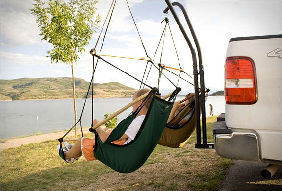 TRAILER HITCH STAND & HAMMOCK CHAIR COMBO | Image