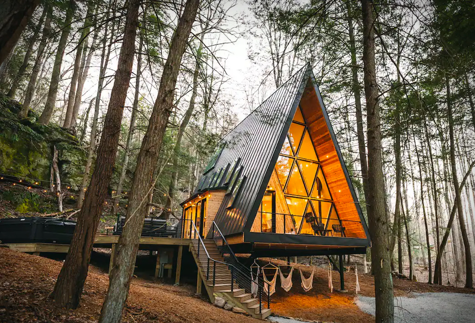 Airbnb Find: Dunlap Hollow A-Frame | Image