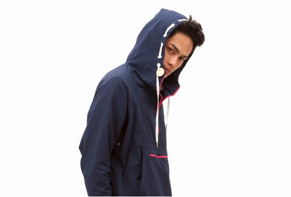 OPEN CEREMONY NAVY PULLOVER PARKA | Image