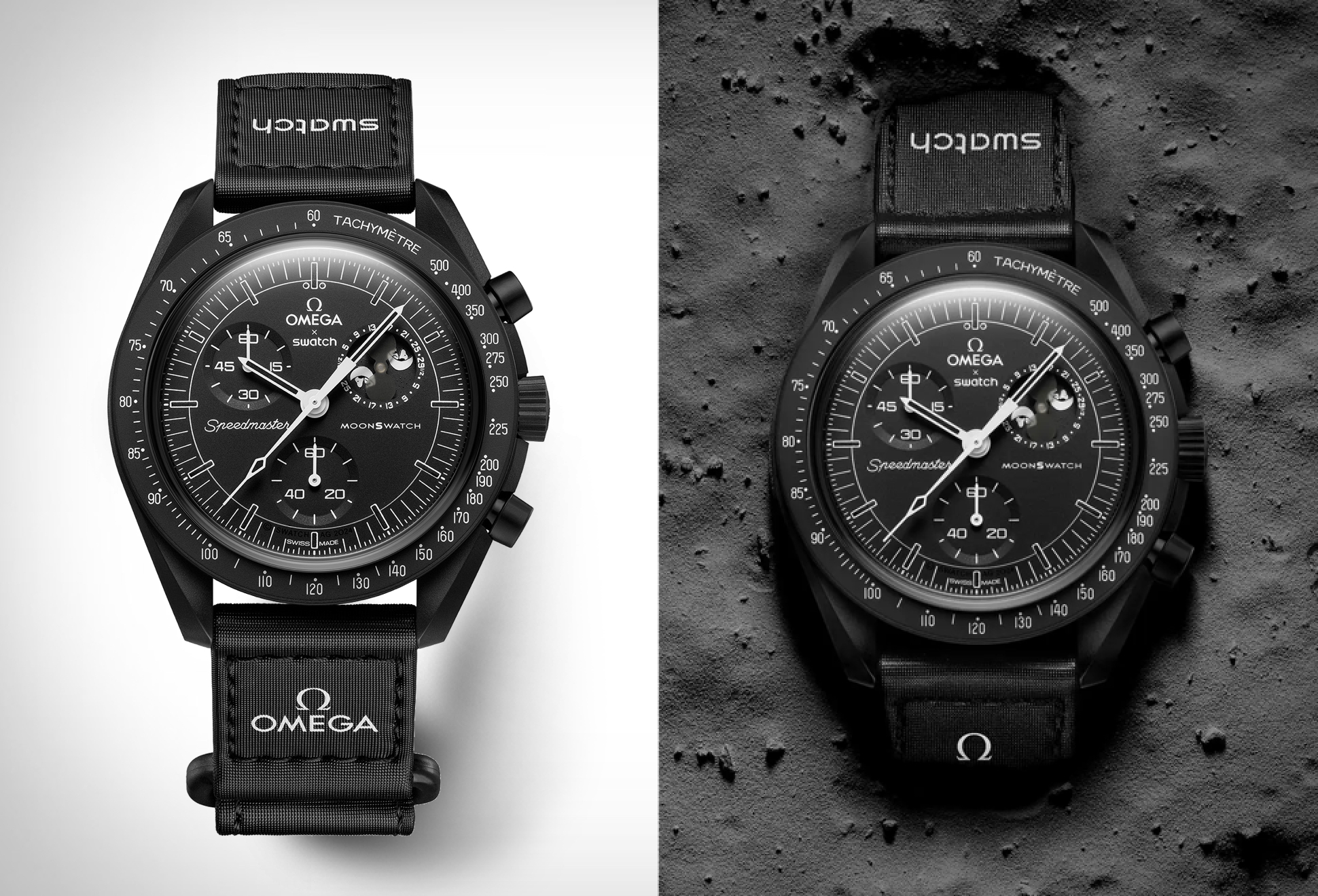 Omega x Swatch All-Black MoonSwatch - Image
