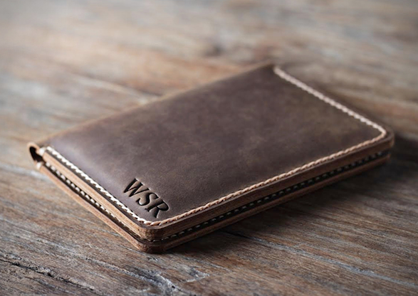 Personalized Leather Passport Wallet
