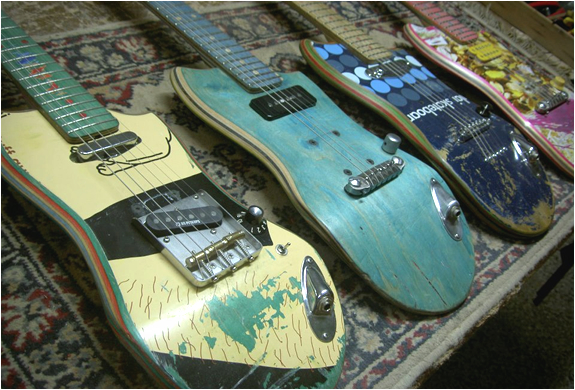 Recycled Skateboard Guitars | Image