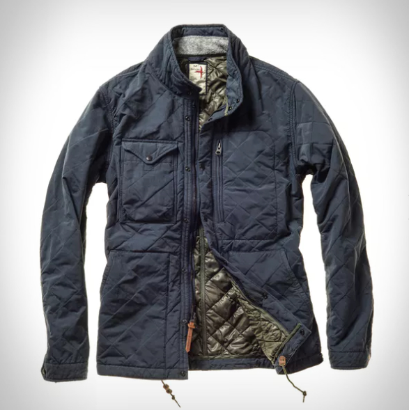 Relwen Quilted Insulated Tanker Jacket - Dark Loden, Insulated Jackets