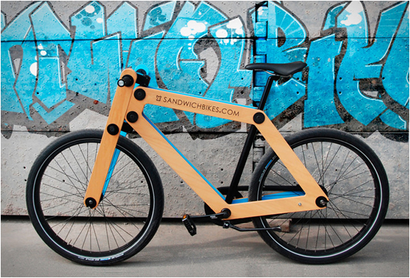 Sandwichbike | Flat Packed Wooden Bicycle | Image