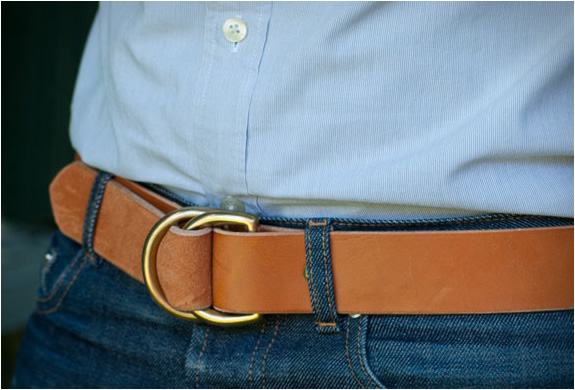 Wood & Faulk D-Ring Leather Belt (3 Years, 6 Months) - Fade of the Day